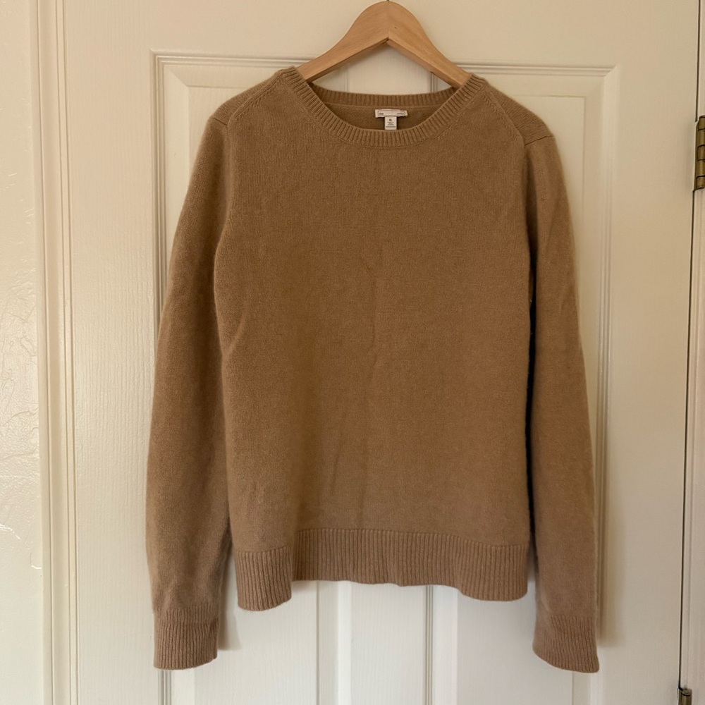 GAP - 100% Cashmere Pullover Crewneck Sweater in Camel - Size XL